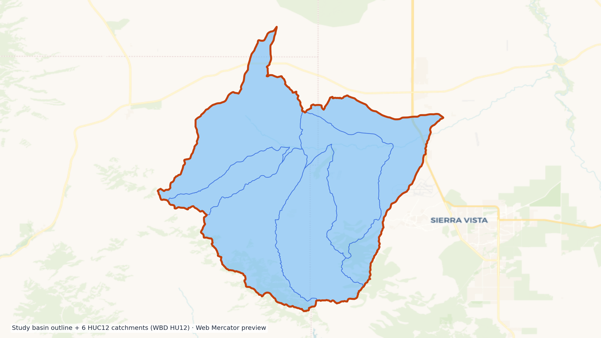 Upper San Pedro watershed — HUC8 15050202 (USGS WBD)