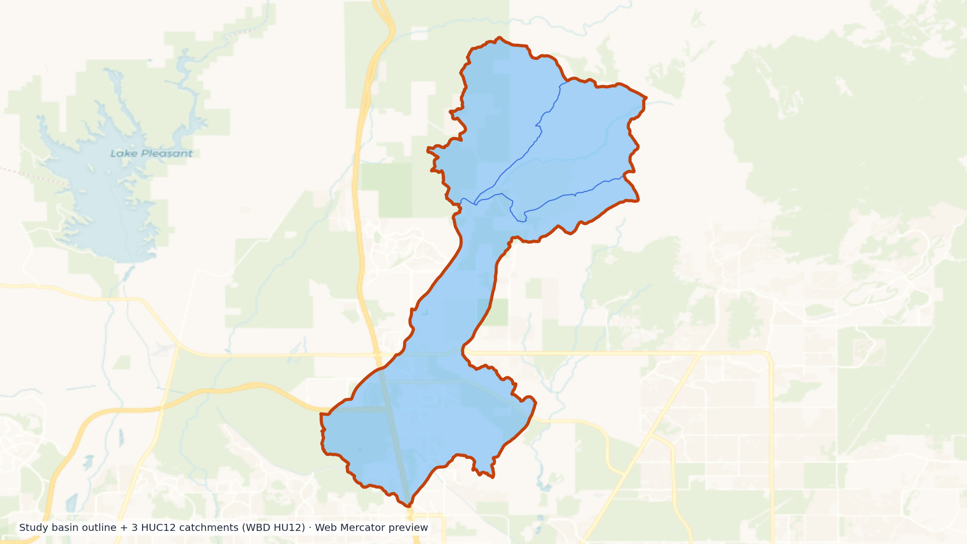 Agua Fria watershed — HUC8 15070102 (USGS WBD)