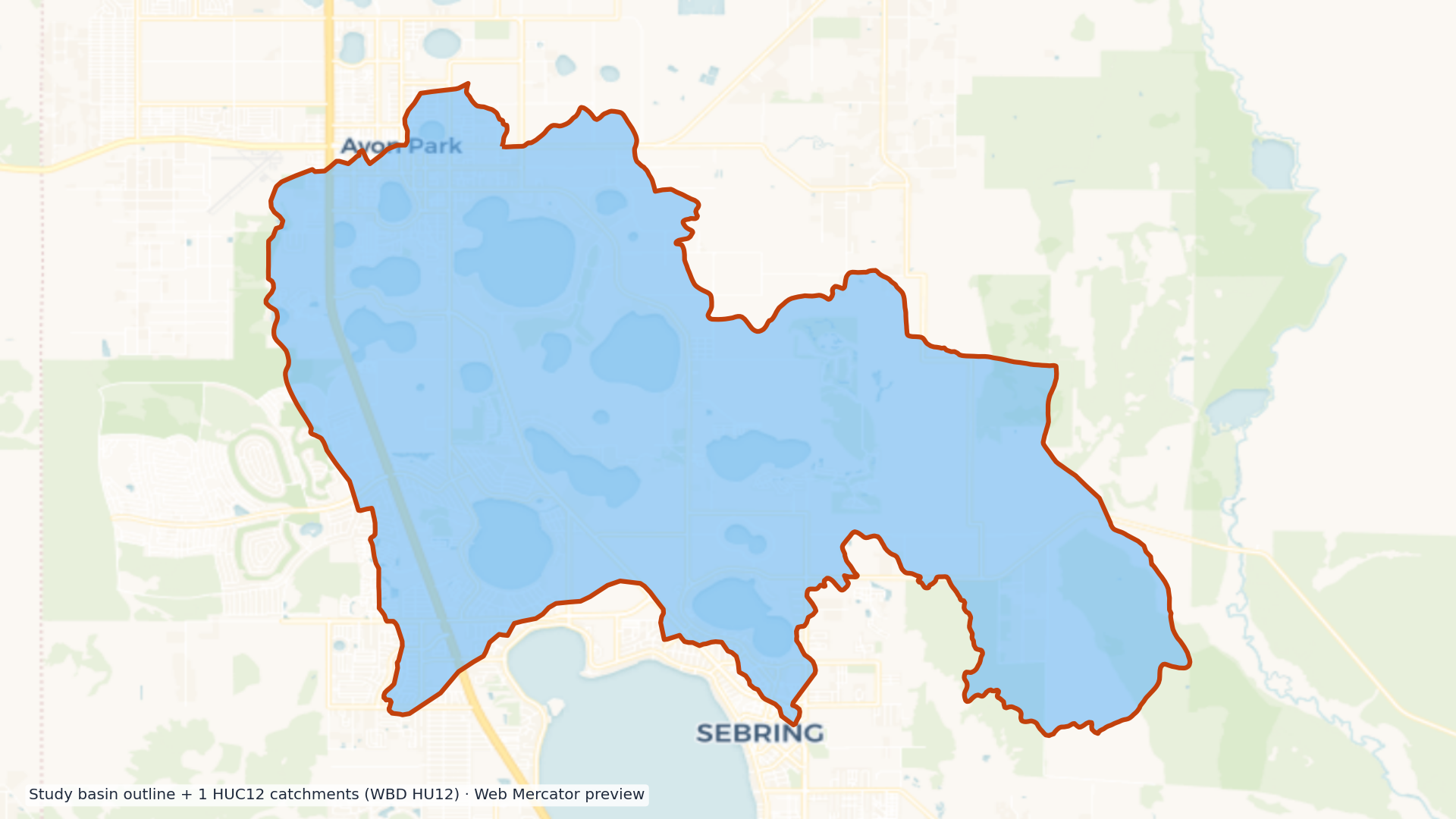 Kissimmee watershed — HUC8 03090101 (USGS WBD)