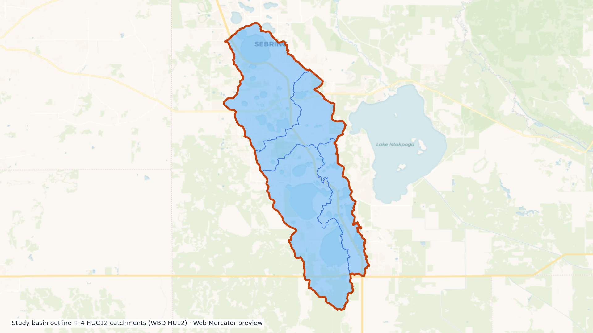 Kissimmee watershed — HUC8 03090101 (USGS WBD)