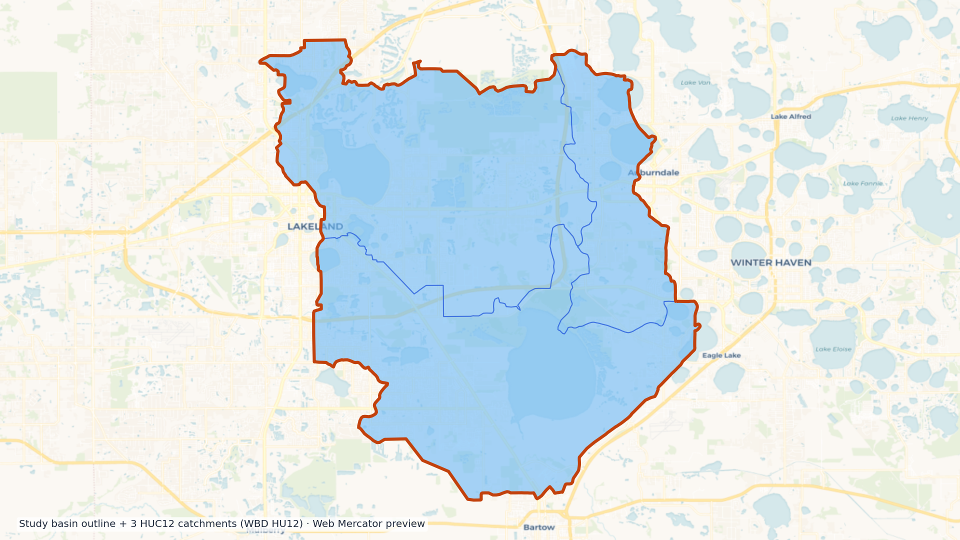 Peace watershed — HUC8 03100101 (USGS WBD)