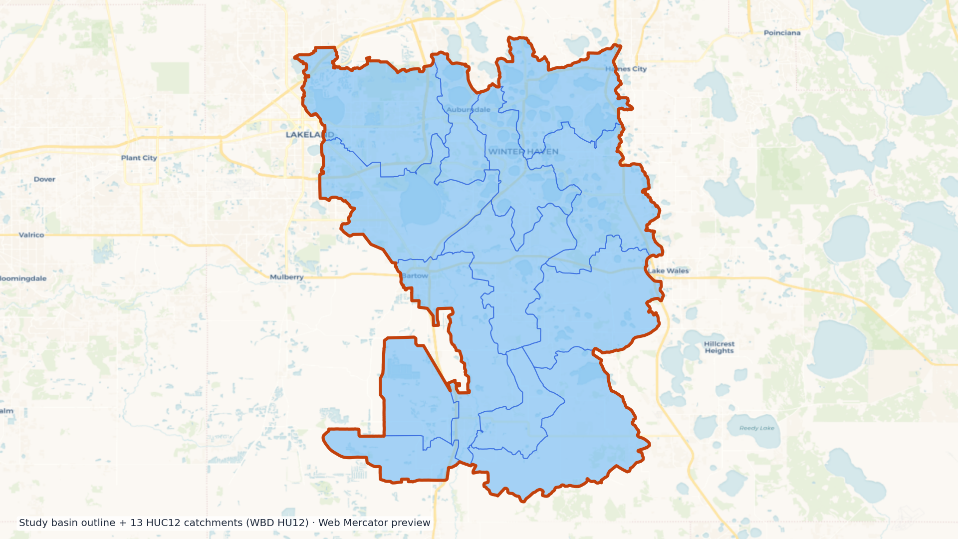 Peace watershed — HUC8 03100101 (USGS WBD)