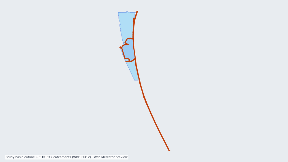 Cape Canaveral watershed — HUC8 03080202 (USGS WBD)