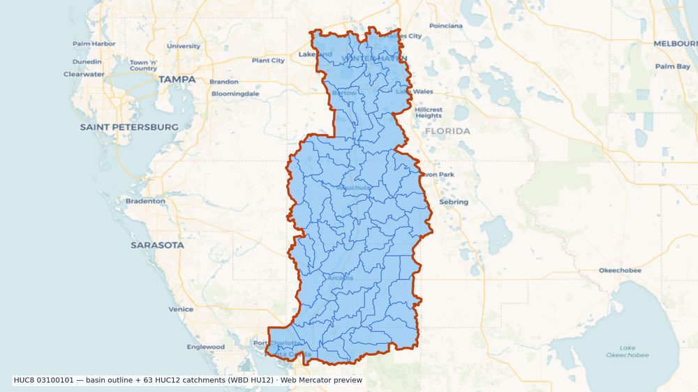 Peace watershed — HUC8 03100101 (USGS WBD)
