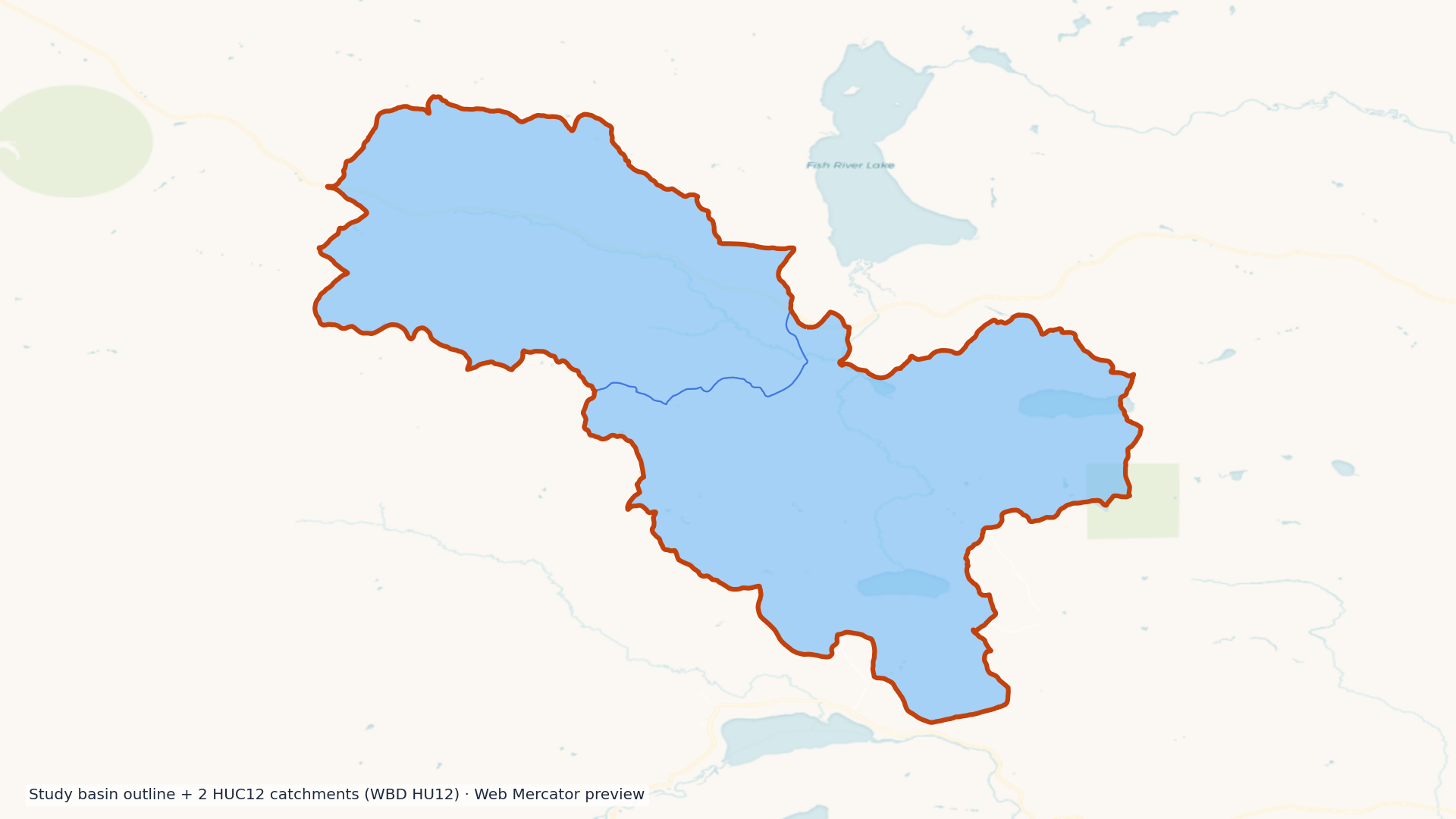 Fish River watershed — HUC8 01010003 (USGS WBD)