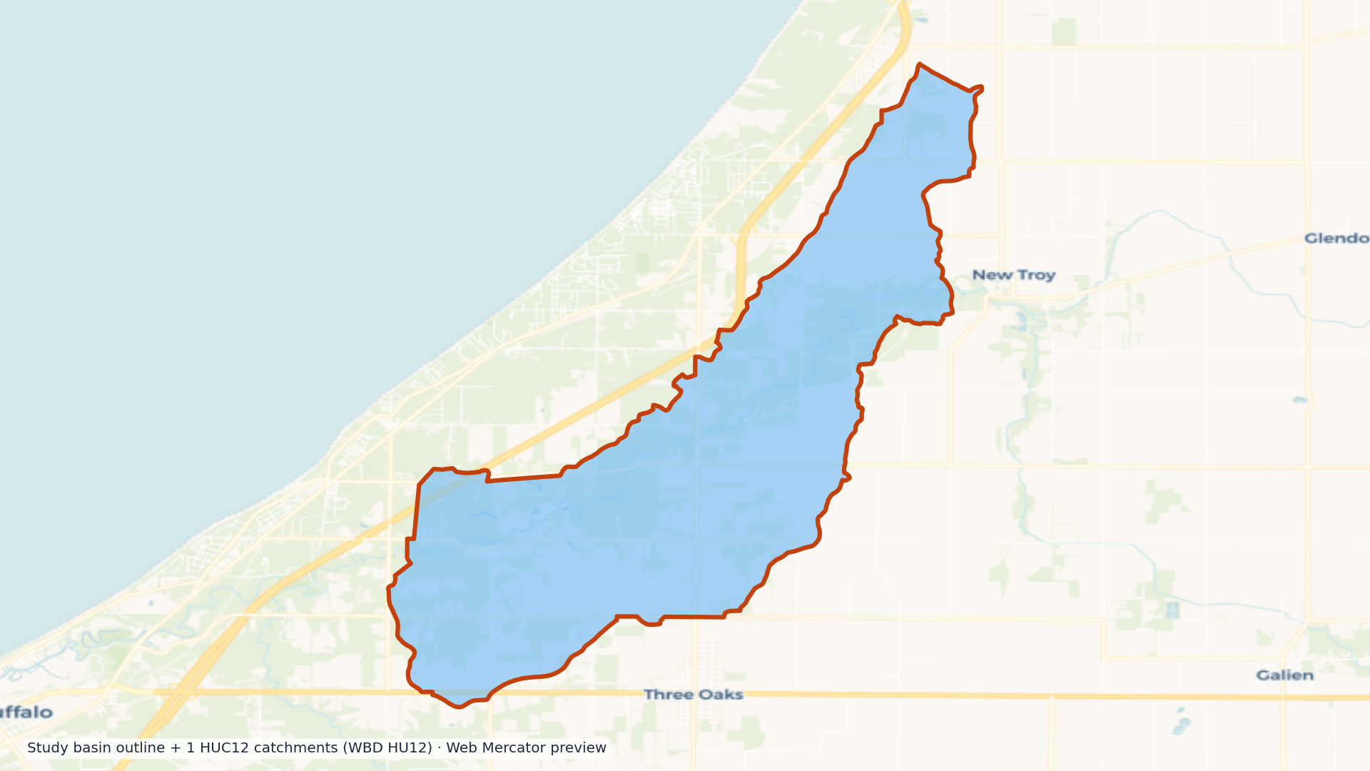 Little Calumet-Galien watershed — HUC8 04040001 (USGS WBD)