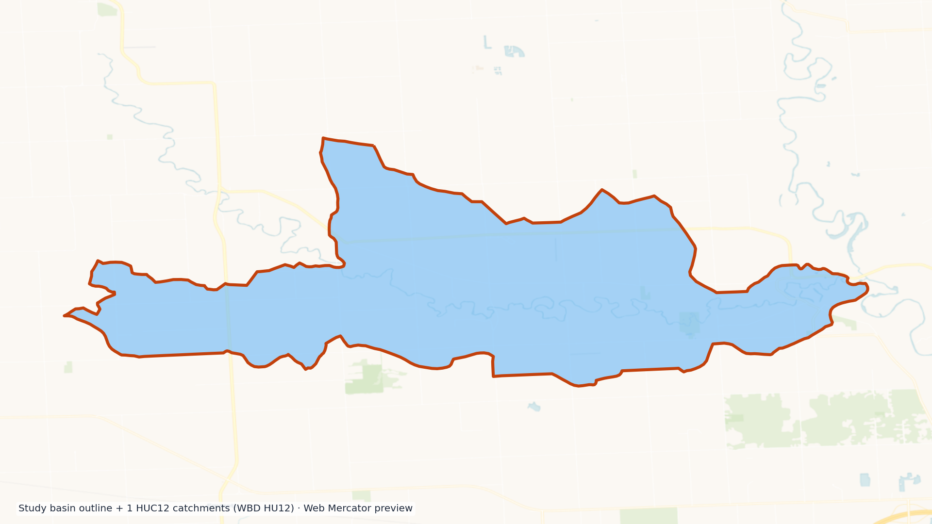 St. Clair watershed — HUC8 04090001 (USGS WBD)
