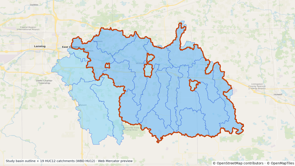 Upper Grand watershed — HUC8 04050004 (USGS WBD)