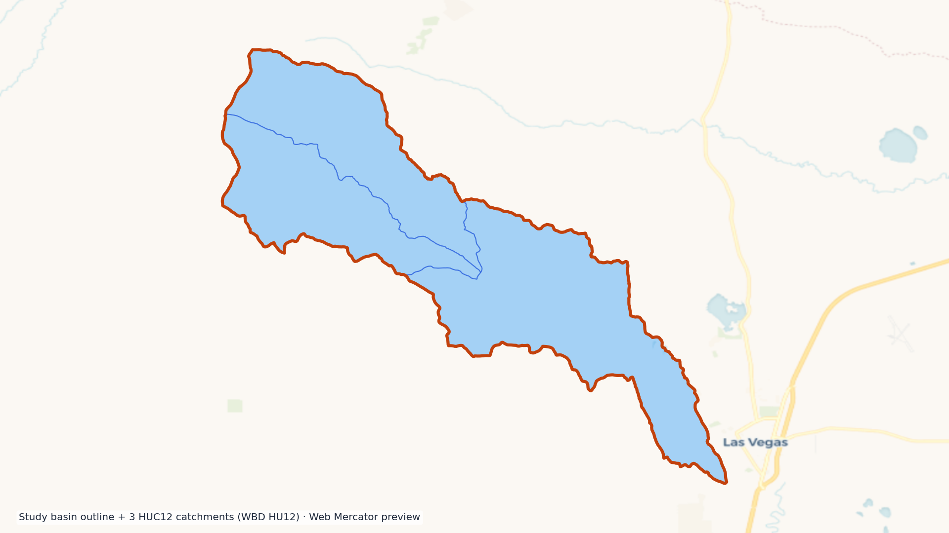 Pecos Headwaters watershed — HUC8 13060001 (USGS WBD)