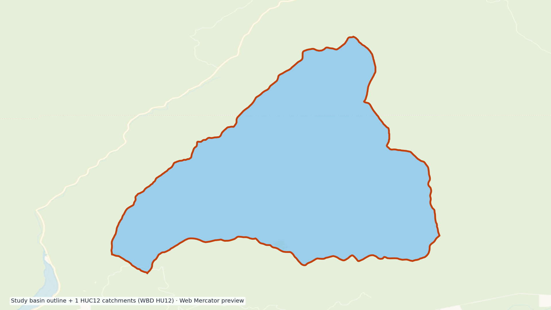 Mckenzie watershed — HUC8 17090004 (USGS WBD)