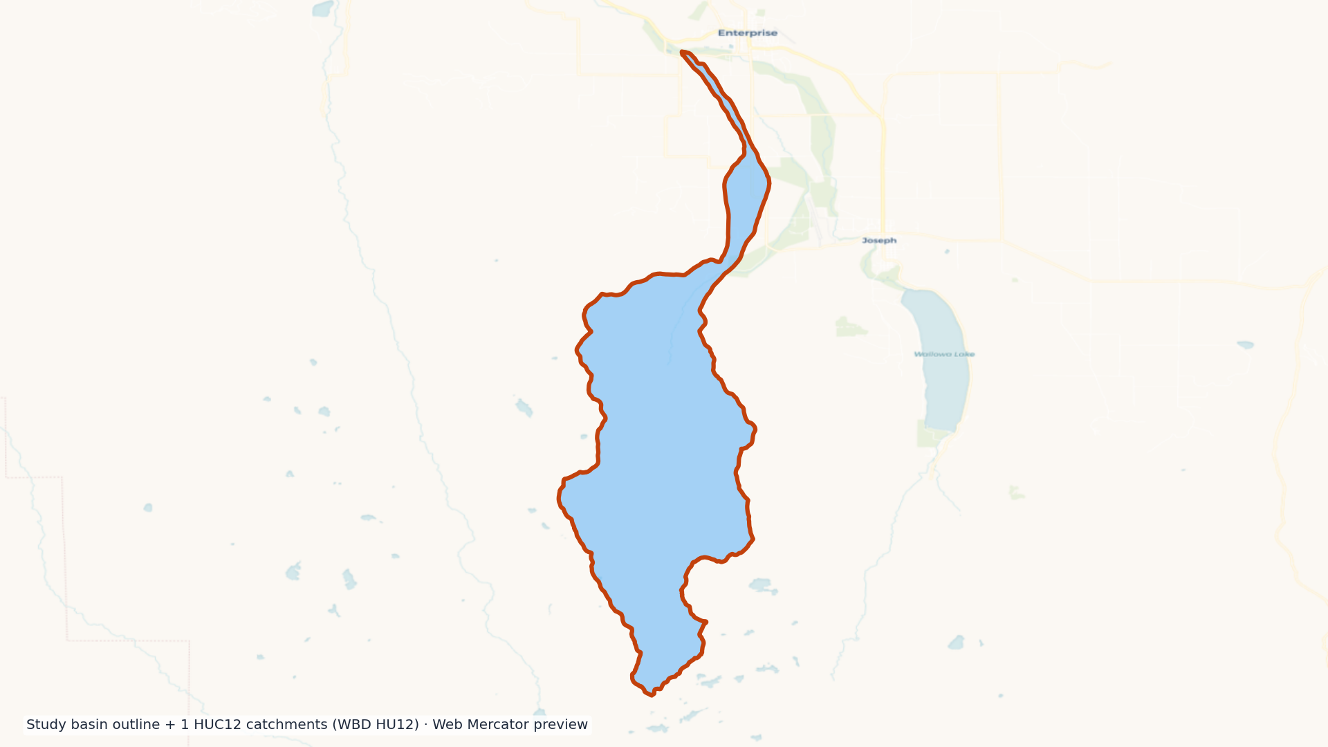 Wallowa watershed — HUC8 17060105 (USGS WBD)