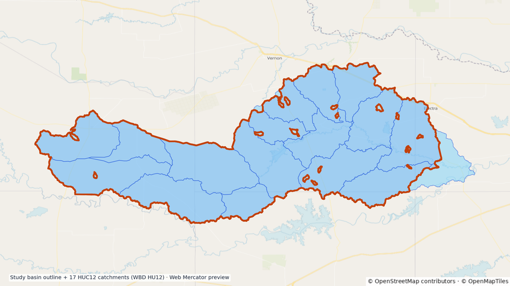 Southern Beaver watershed — HUC8 11130207 (USGS WBD)