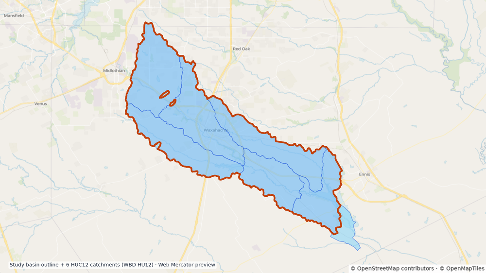 Chambers watershed — HUC8 12030109 (USGS WBD)