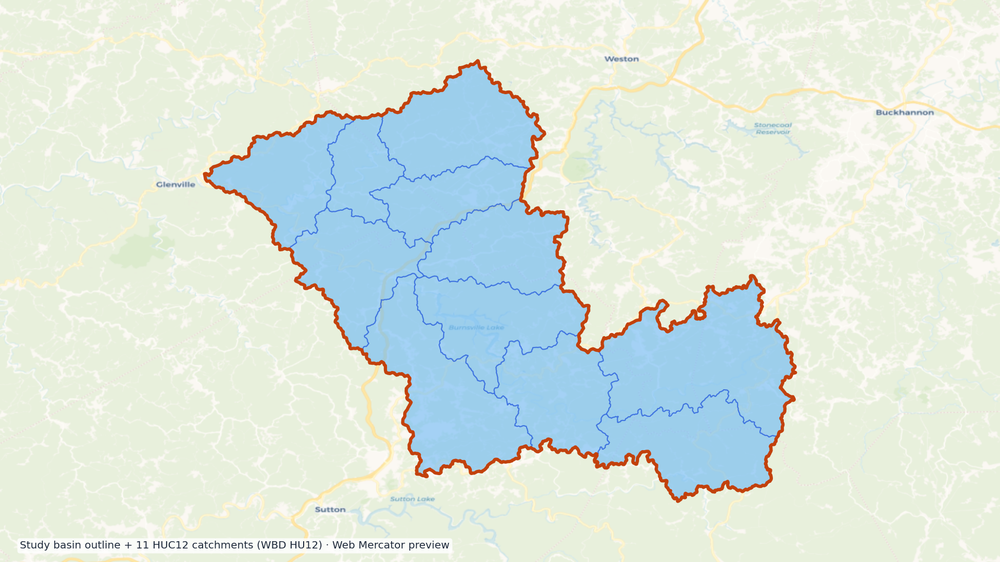 Little Kanawha watershed — HUC8 05030203 (USGS WBD)