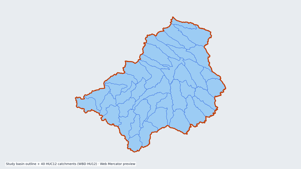 Upper Tongue watershed — HUC8 10090101 (USGS WBD)